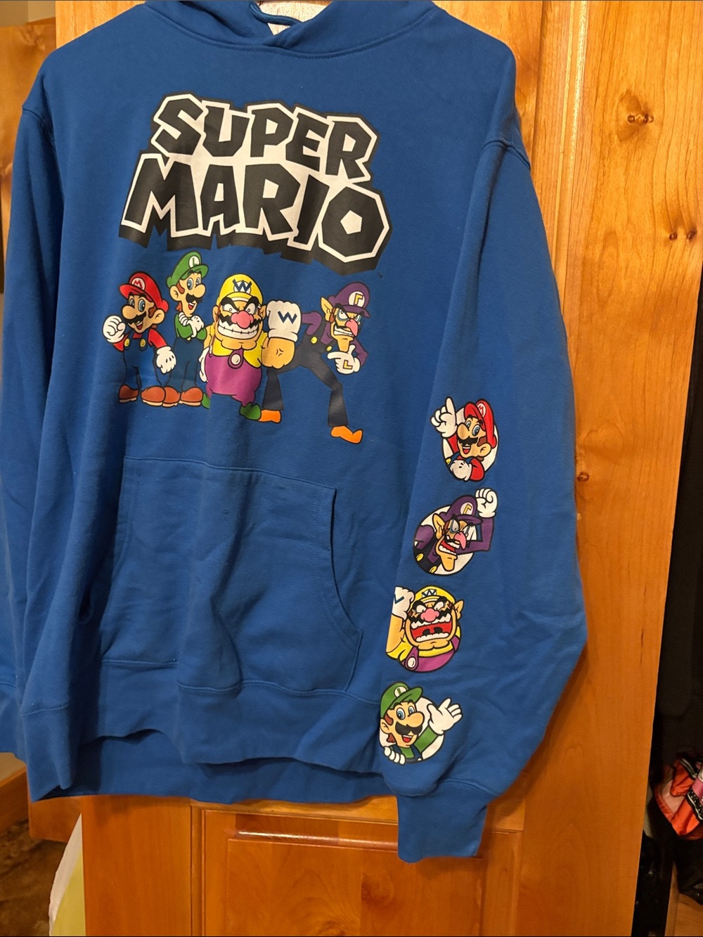 Nintendo Super Mario Blue Crewneck Sweatshirt